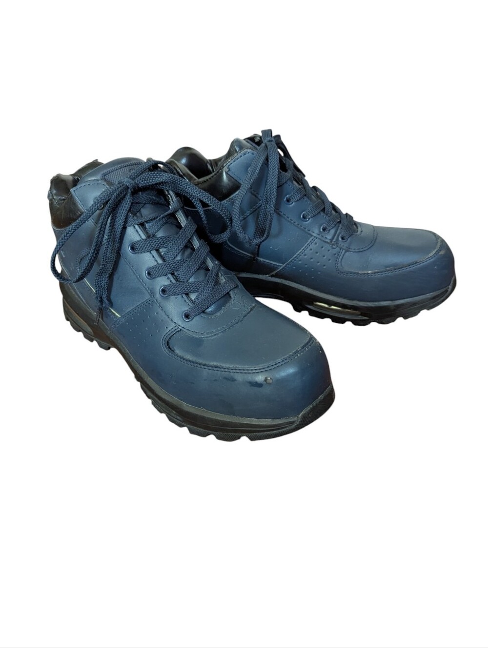 Mountain Gear Leather D-Day 2 Blue Hiking Rugged Outdoor Cushioned Boots Sz 12 - Picture 7 of 11